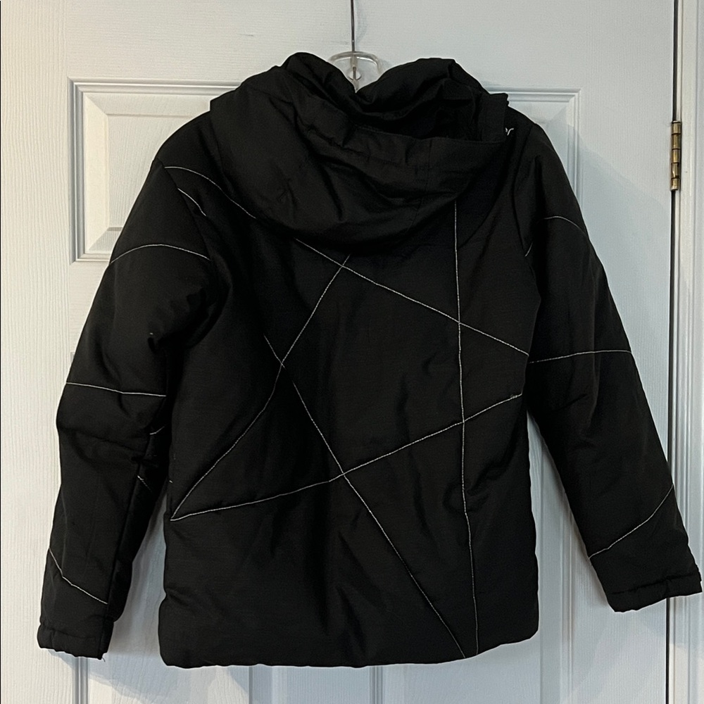 Spyder Black Jacket with White Accents - Picture 4 of 4